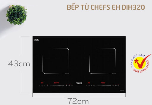 Bảng điều khiển bếp từ Chefs EH-DIH320