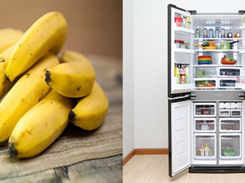 Chuối có thể được bảo quản trong tủ lạnh nếu bảo quản đúng cách